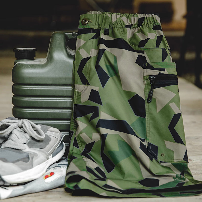 Retro Military Style M90 Camo Shorts