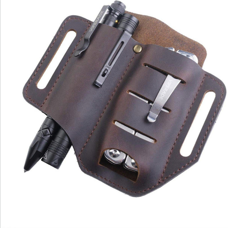 100% Handmade High Quality Leather Belt Loop Waist Multitool Sheath