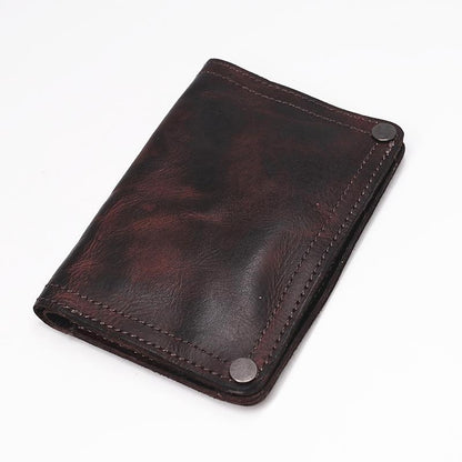 Retro Handmade Leather Wallet Multi-card Slots Wallet