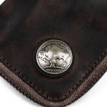 Mens Small Coin Card Holder Car Key Wallet