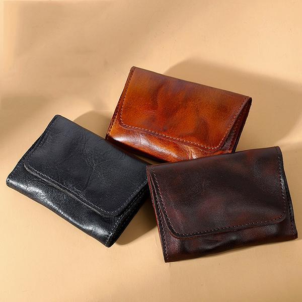 Handmade Retro Card Holder Leather Wallet