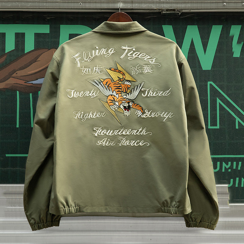 Retro Embroidery A2 Flying Tiger Jackets