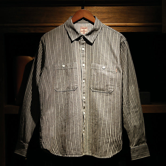 Retro Stripe Shirts in Grey