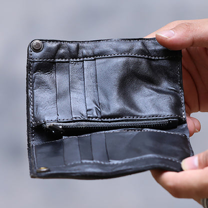 Retro Handmade Leather Wallet Multi-card Slots Wallet