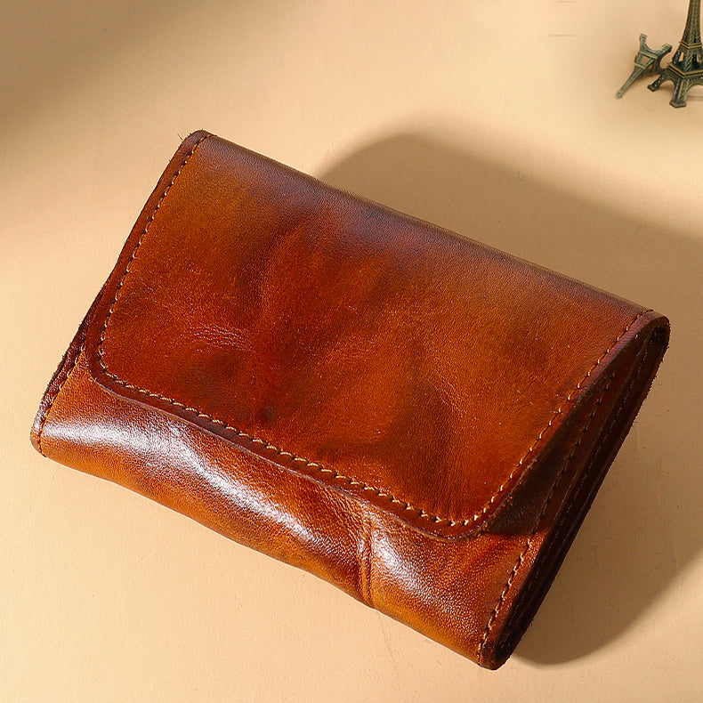 Handmade Retro Card Holder Leather Wallet