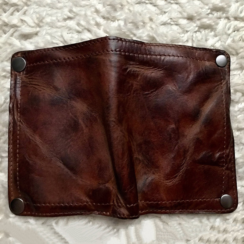 Retro Handmade Leather Wallet Multi-card Slots Wallet