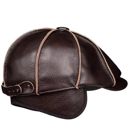 Retro Casual Leather All-match Hats